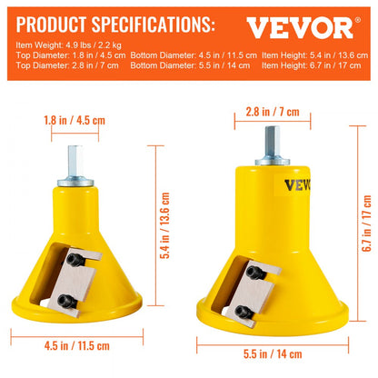 010595358957 - VEVOR 1" & 2" Tenon Cutter, Premium Aluminum & Steel