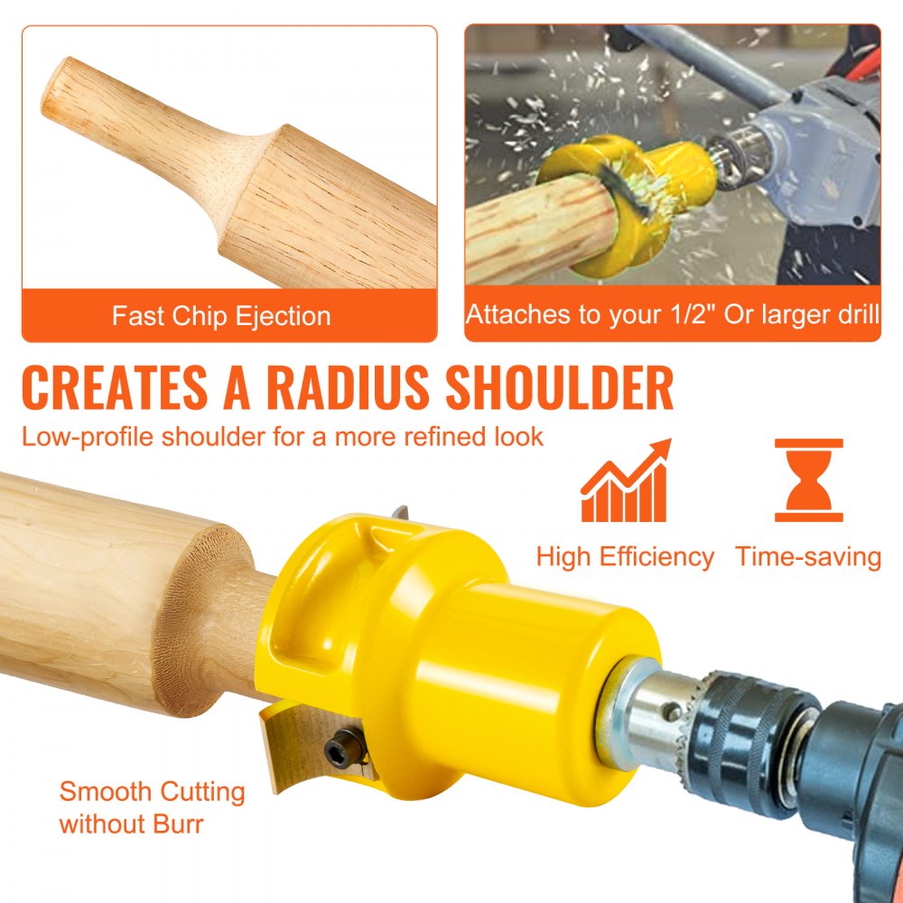 Log Tenon Cutter ksz-1.5-q-1 - Ergonomic 1.5" Cutter for DIY Woodworking