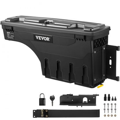010398021756 - VEVOR 6.6 Gal Lockable Wheel Well Toolbox for Trucks