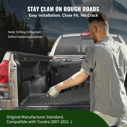 010731999270 - VEVOR Waterproof Truck Bed Toolbox with Swiveling Design and 20L Capacity