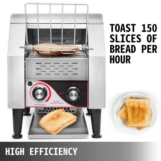 TT-150 - Compact Conveyor Toaster for 150 Slices/Hour, 7 Toast Settings