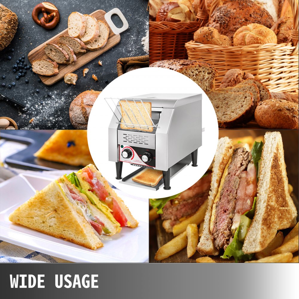 TT-150 - Compact Conveyor Toaster for 150 Slices/Hour, 7 Toast Settings