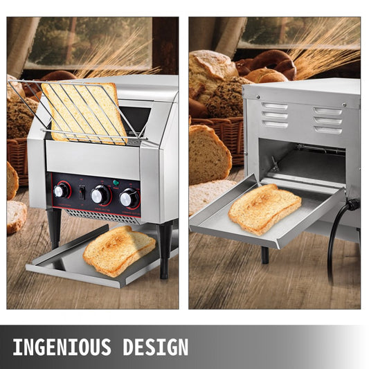 TT-450 - High-Efficiency Stainless Steel Conveyor Toaster for Commercial Kitchens