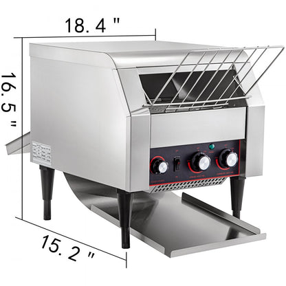 TT-450 - High-Efficiency Stainless Steel Conveyor Toaster for Commercial Kitchens