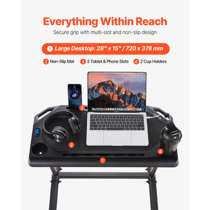 TY-DNJ003 - Adjustable Cycling Desk for Indoor Bikes, Tablet Slots Included