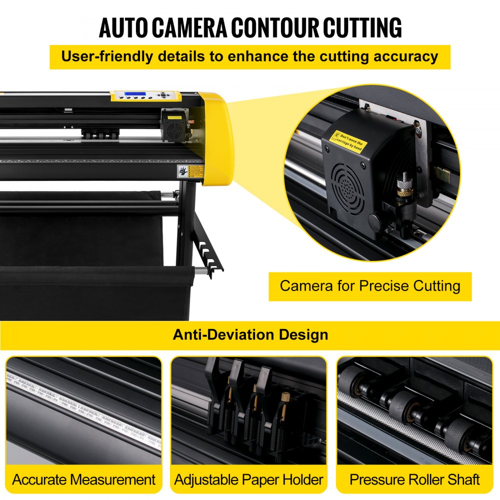 KW-870 - 34" Vinyl Cutter with Precise Camera Sensor & 31" Cutting Width