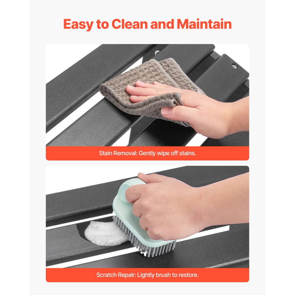 LXSKU1 - Foldable Adirondack Ottoman with 13-Inch Height for Outdoor Relaxation