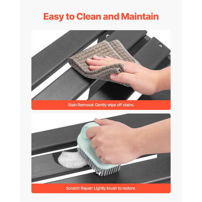 LXSKU1 - Foldable Adirondack Ottoman with 13-Inch Height for Outdoor Relaxation