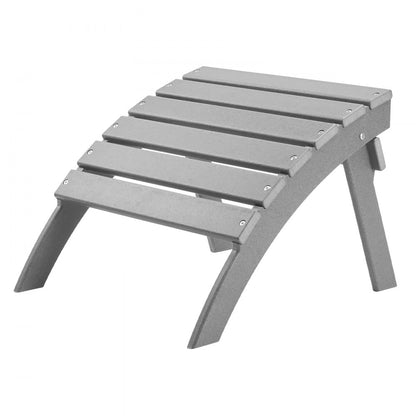 LXSKU2 - 21.5" HDPE Folding Ottoman for Comfortable Outdoor Relaxation