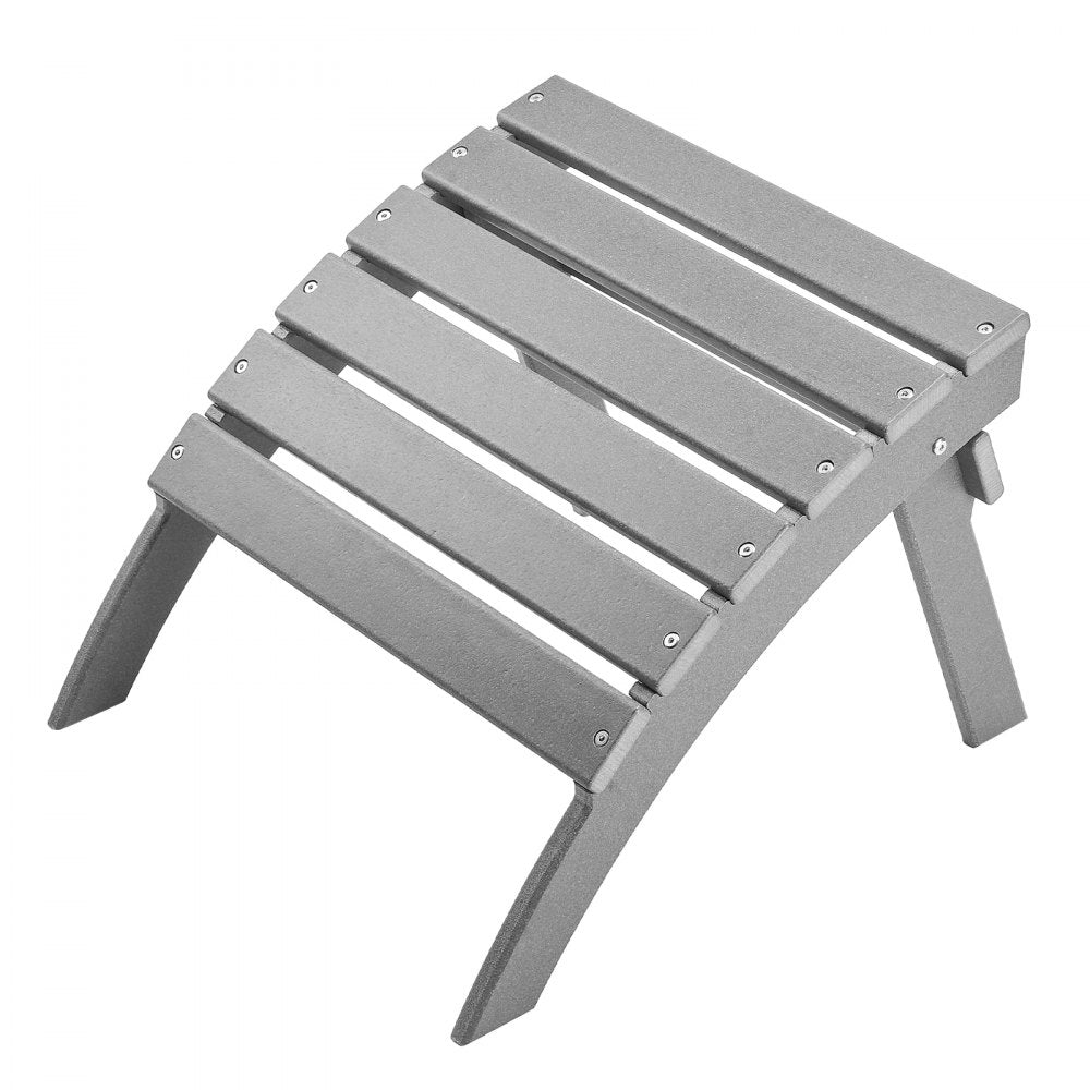 LXSKU2 - 21.5" HDPE Folding Ottoman for Comfortable Outdoor Relaxation