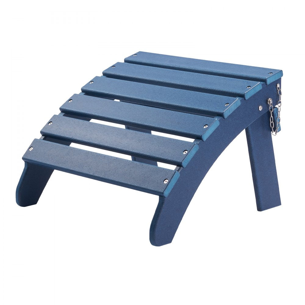 LXSKU7 - Foldable HDPE Adirondack Ottoman 18.7L x 18.9W x 13.8H Inch