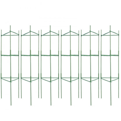FQZJBS3C-48in-6P-1Z - Adjustable 48in Steel Tomato Cage with Zip Ties