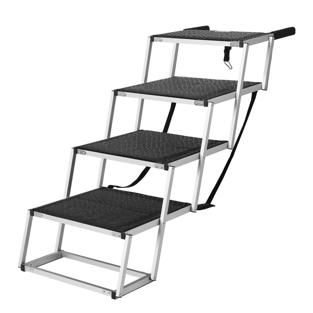 CB-778W - Adjustable 4-Step Dog Stairs for Safe Car Access