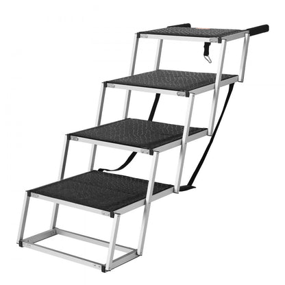 CB-778W - Adjustable 4-Step Dog Stairs for Safe Car Access
