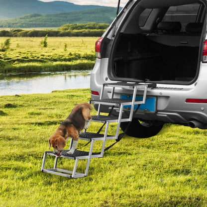 CB-778N-6 - Adjustable 5-Step Dog Stairs for Easy Car Access