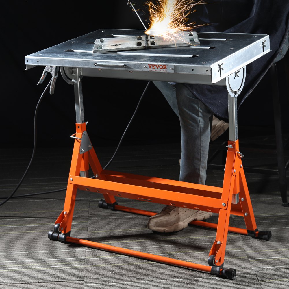 WT400 - 30" x 20" Carbon Steel Welding Table, 400lbs Capacity