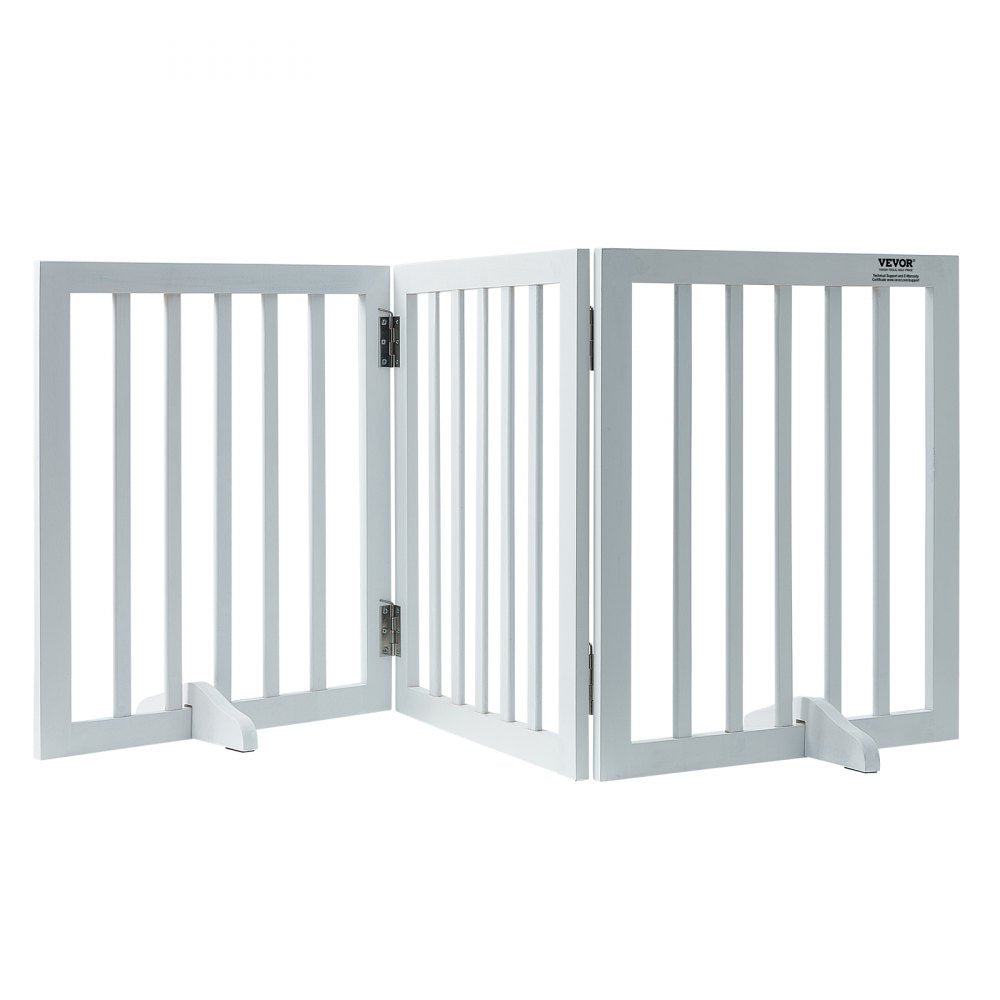 JYW-6024 - 60" Freestanding Dog Gate for Active Pets