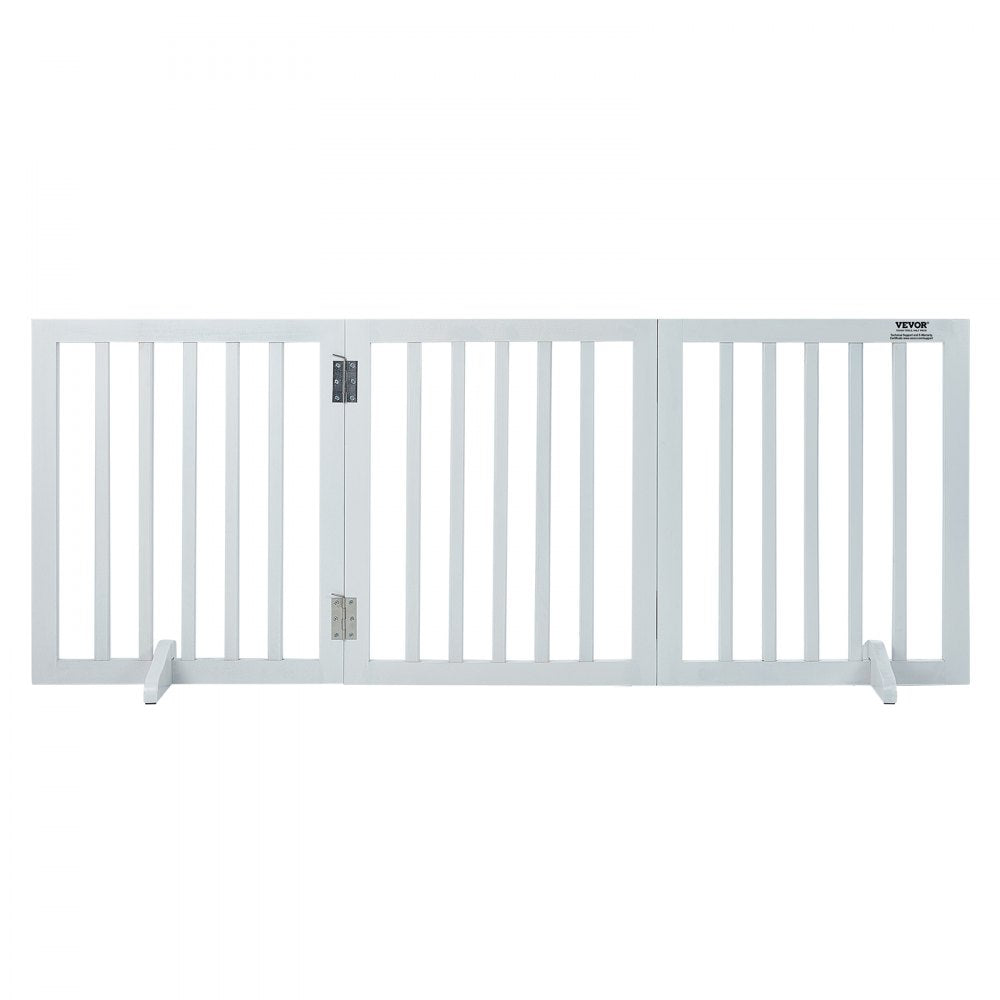 JYW-6024 - 60" Freestanding Dog Gate for Active Pets