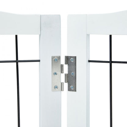 JYWS-9632 - 32" Foldable Dog Gate - Secure & Stylish Pet Barrier