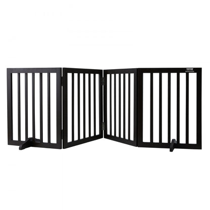 JYW-8024 - 24" Tall Adjustable Free Standing Dog Gate for Active Pets