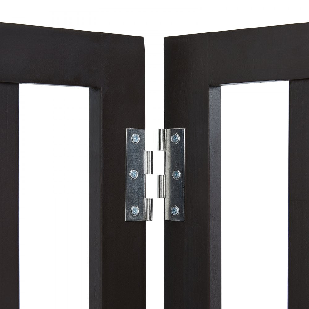 JYW-8024 - 24" Tall Adjustable Free Standing Dog Gate for Active Pets