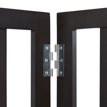 JYW-8024 - 24" Tall Adjustable Free Standing Dog Gate for Active Pets