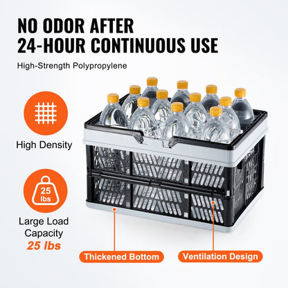 WS-L3 - Set of 3 Collapsible 25L Baskets with Ergonomic Handles