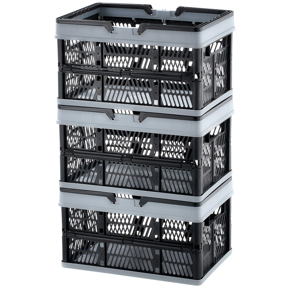 WS-L3 - Set of 3 Collapsible 25L Baskets with Ergonomic Handles