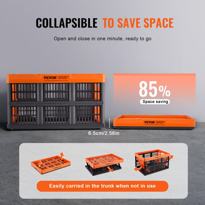 ZJKS5336295W - 45L Durable Collapsible Storage Basket, 20.67x13.98x11.81 in