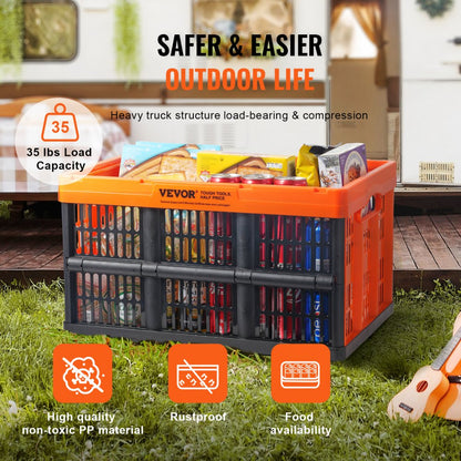 ZJKS5336295W - 45L Durable Collapsible Storage Basket, 20.67x13.98x11.81 in