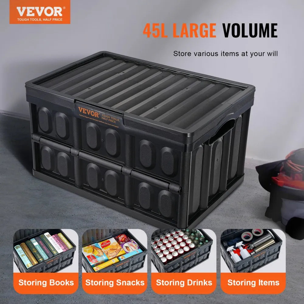 ZJXS533630C - 45L VEVOR Collapsible Storage Bins - Durable & Space-Saving