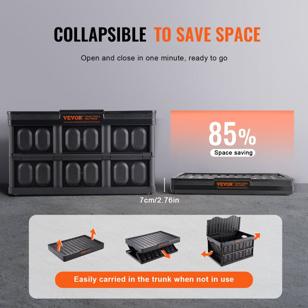 ZJXS533630C - 45L VEVOR Collapsible Storage Bins - Durable & Space-Saving