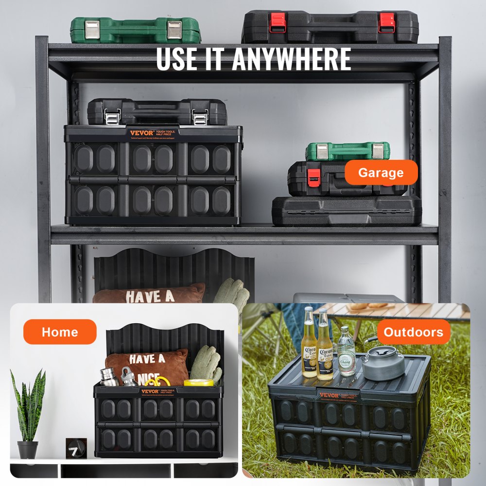 ZJXS533630C - 45L VEVOR Collapsible Storage Bins - Durable & Space-Saving