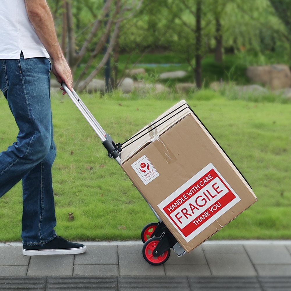 2123A - Compact Aluminum Folding Hand Truck, 176 lbs Capacity, 7.3 lbs
