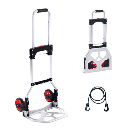 2123A - Compact Aluminum Folding Hand Truck, 176 lbs Capacity, 7.3 lbs