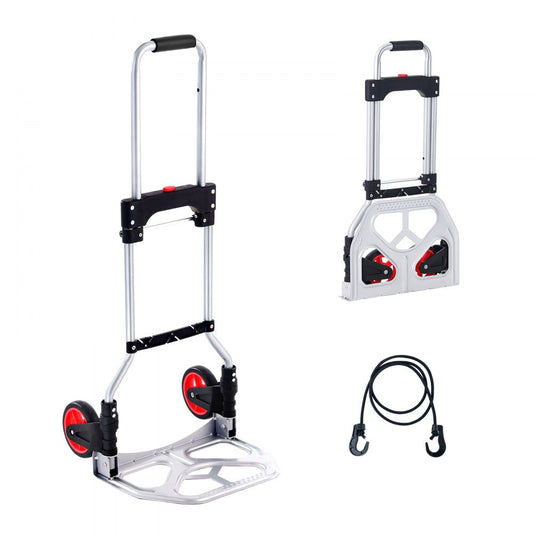 2123A - Compact Aluminum Folding Hand Truck, 176 lbs Capacity, 7.3 lbs