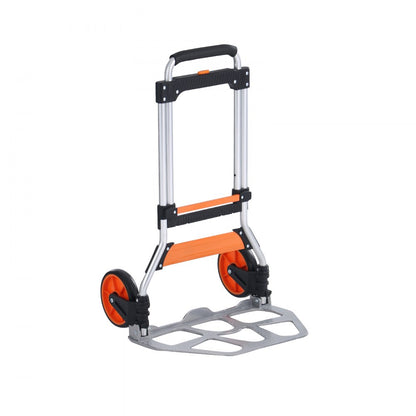 GZS100AT - 275 lbs Lightweight Aluminum Folding Hand Truck with Telescoping Handle