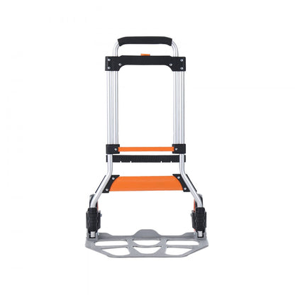GZS100AT - 275 lbs Lightweight Aluminum Folding Hand Truck with Telescoping Handle