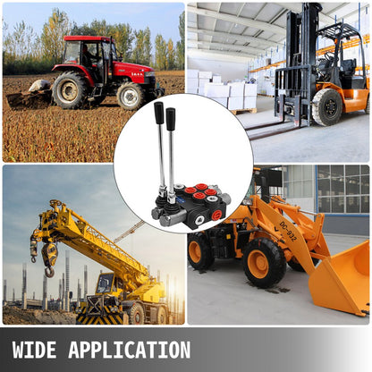 010105898177 - Durable 2-Spool Hydraulic Control Valve, 11 GPM, 3600 PSI