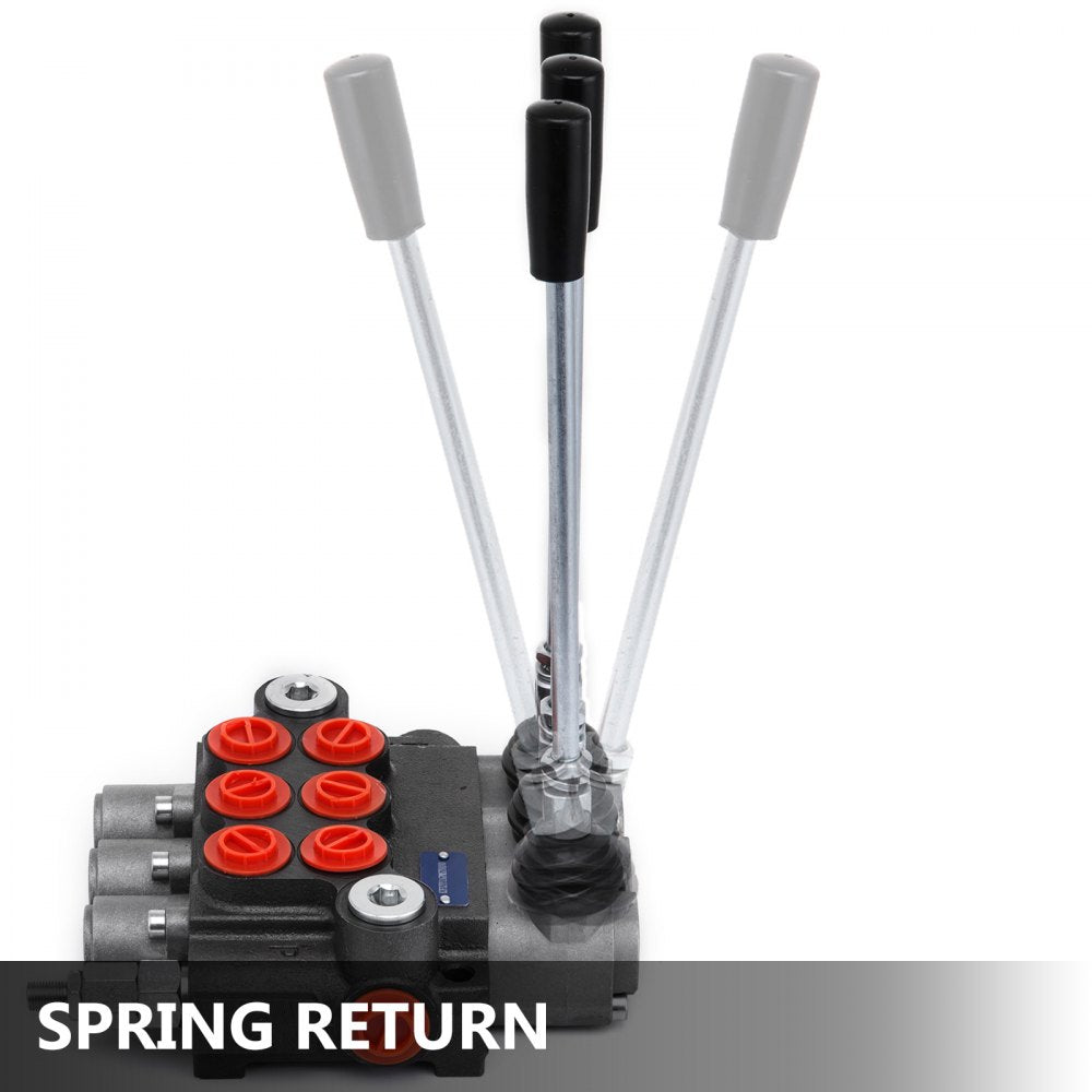 010708075347 - 3 Spool 11 GPM Cast Iron Hydraulic Control Valve