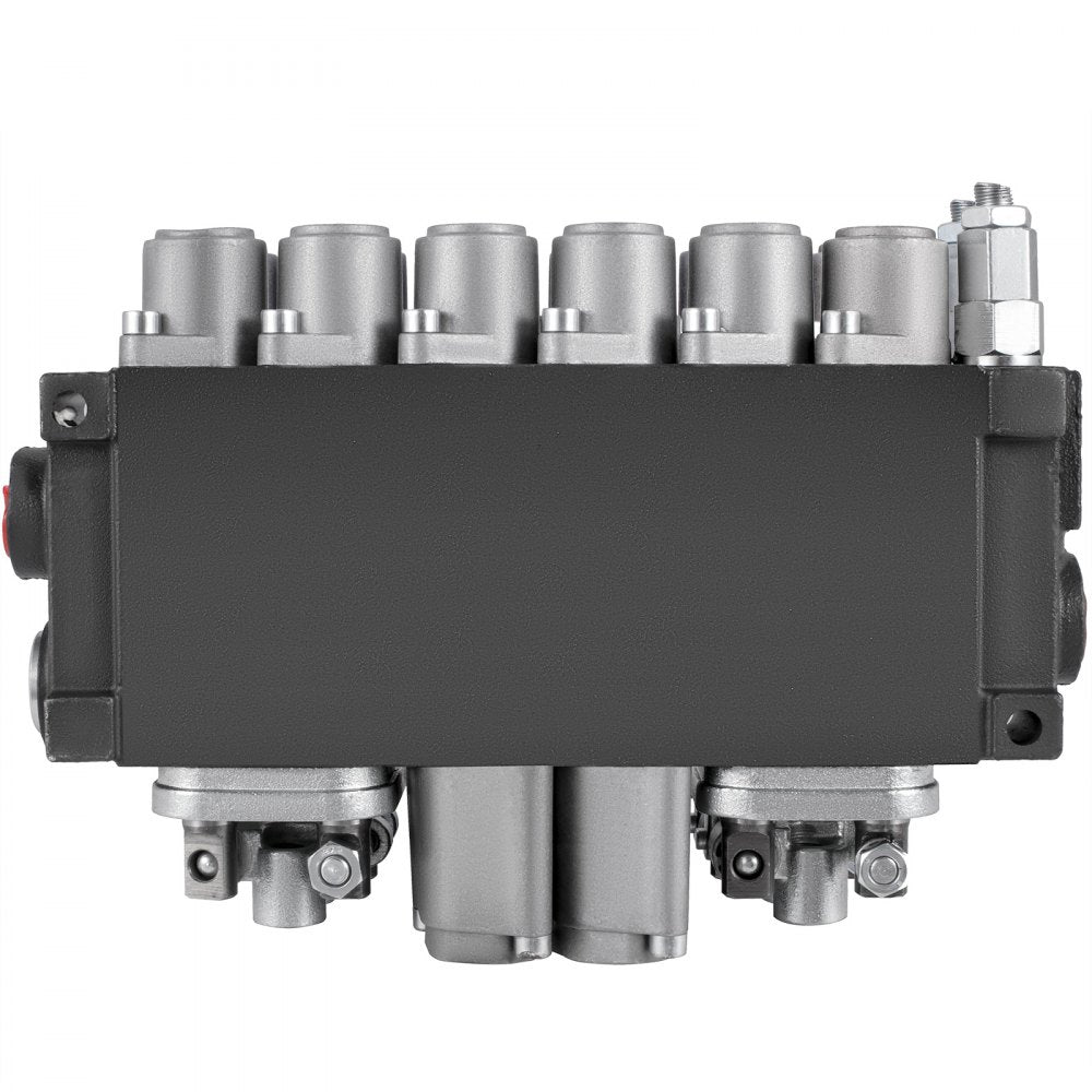 6Spool114500 - Compact Hydraulic Control Valve, 11GPM, Adjustable Relief