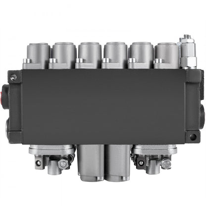 6Spool114500 - Compact Hydraulic Control Valve, 11GPM, Adjustable Relief