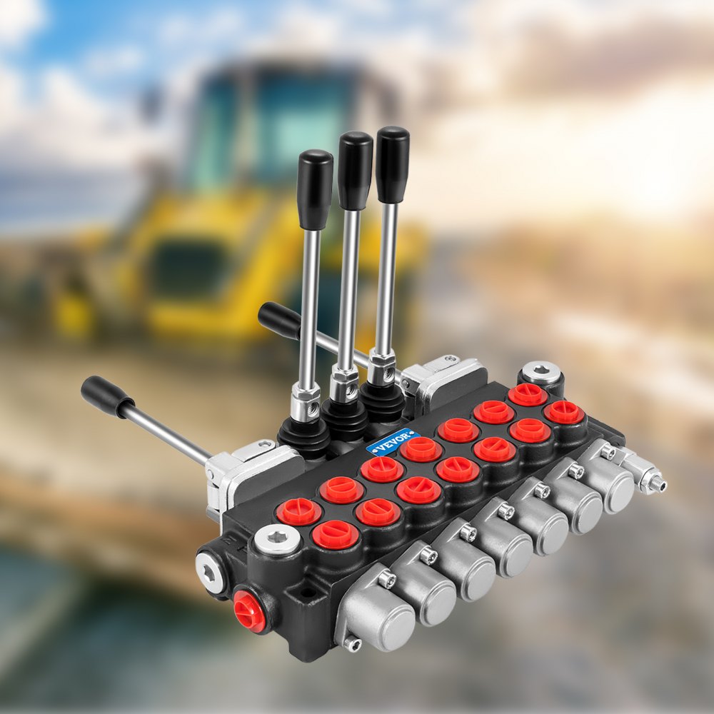 7Spool114500 - Compact 11GPM Hydraulic Control Valve with Adjustable Relief