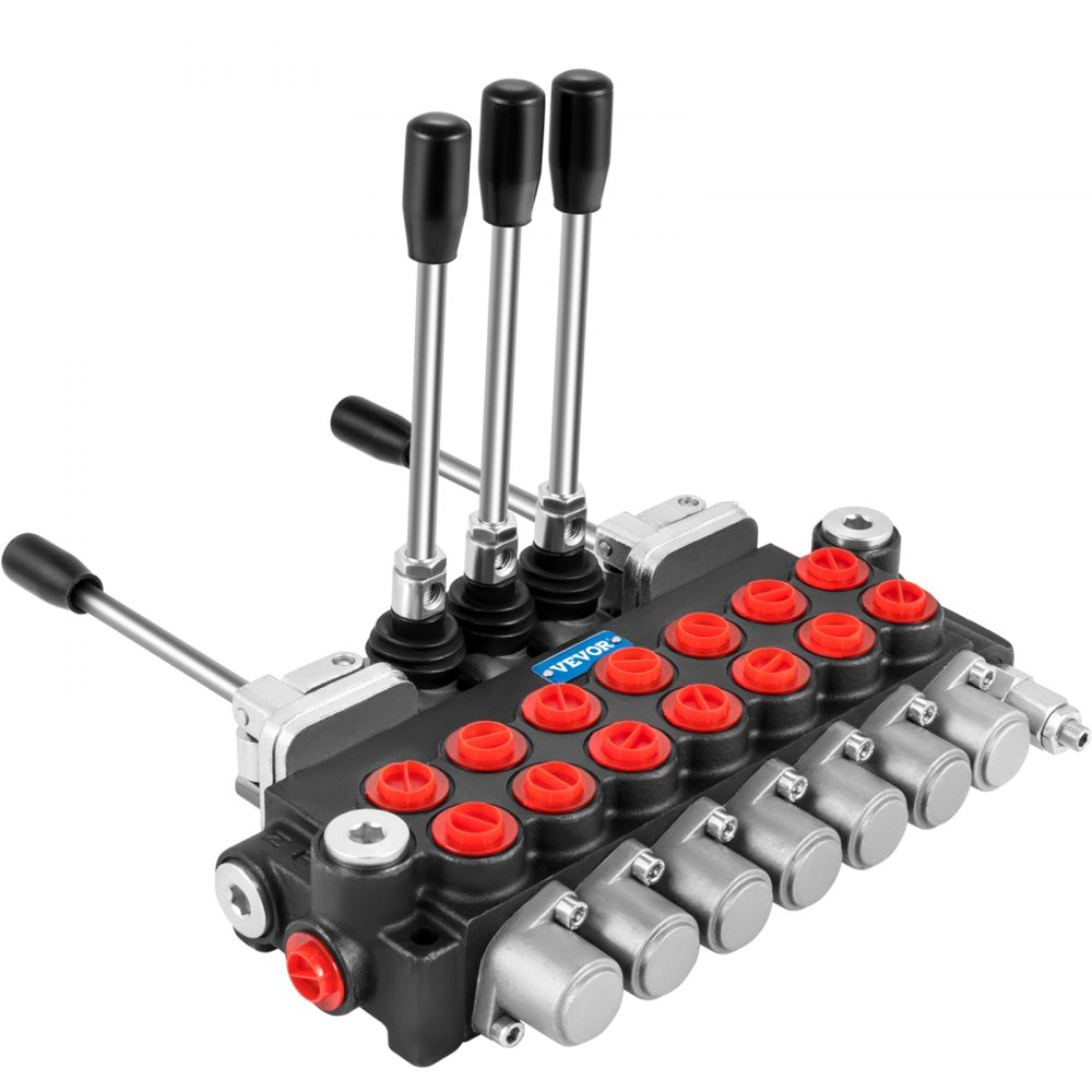 7Spool114500 - Compact 11GPM Hydraulic Control Valve with Adjustable Relief