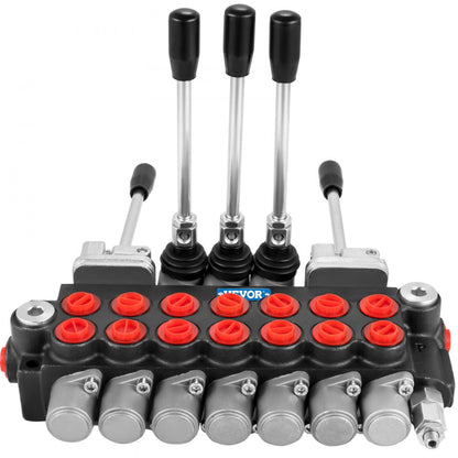 7Spool114500 - Compact 11GPM Hydraulic Control Valve with Adjustable Relief