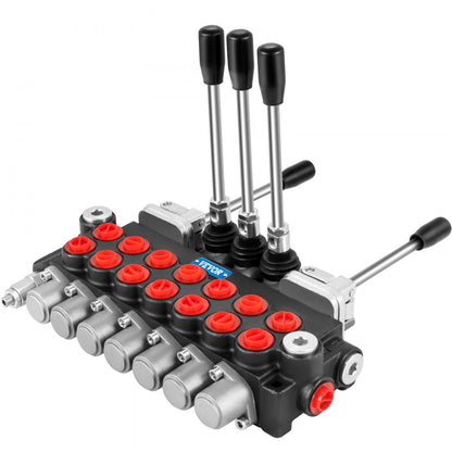 7Spool114500 - Compact 11GPM Hydraulic Control Valve with Adjustable Relief