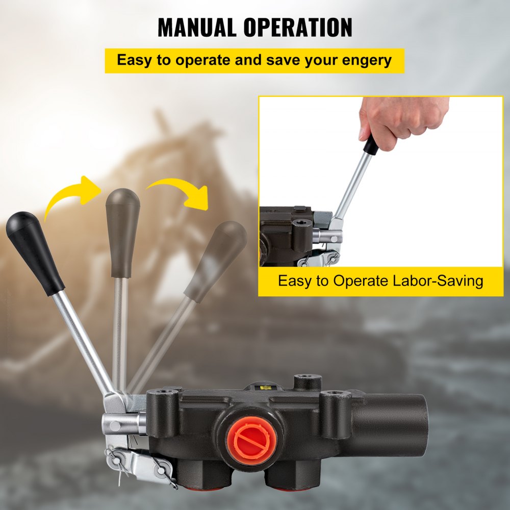 121GPM3625 - Compact 21GPM Hydraulic Control Valve with Adjustable Relief