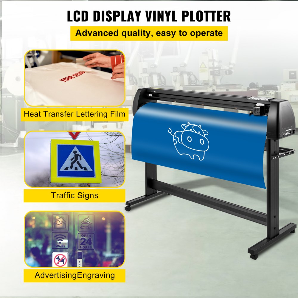 KI-1350A - 53in VEVOR Vinyl Cutter with LCD & Adjustable Speed