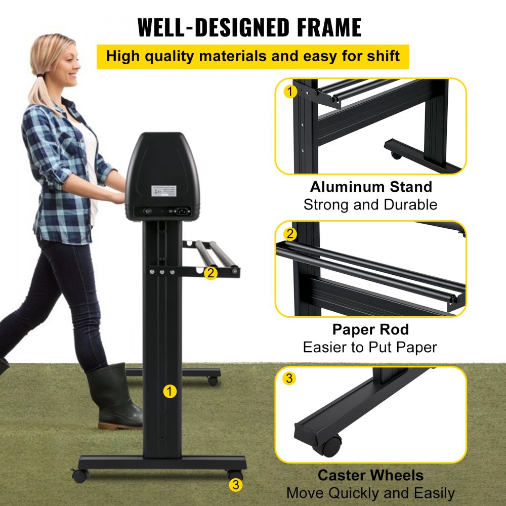 KI-1350A - 53in VEVOR Vinyl Cutter with LCD & Adjustable Speed