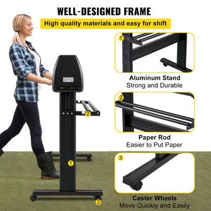 KI-1350A - 53in VEVOR Vinyl Cutter with LCD & Adjustable Speed
